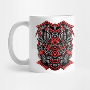 Cyberpunk Mecha Dragon Mug